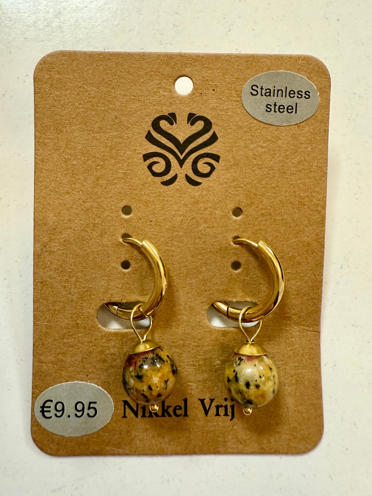 Stras4you gouden oorbellen edelsteen