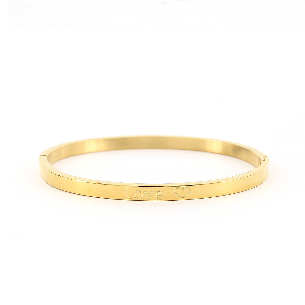 Bangle Love goud