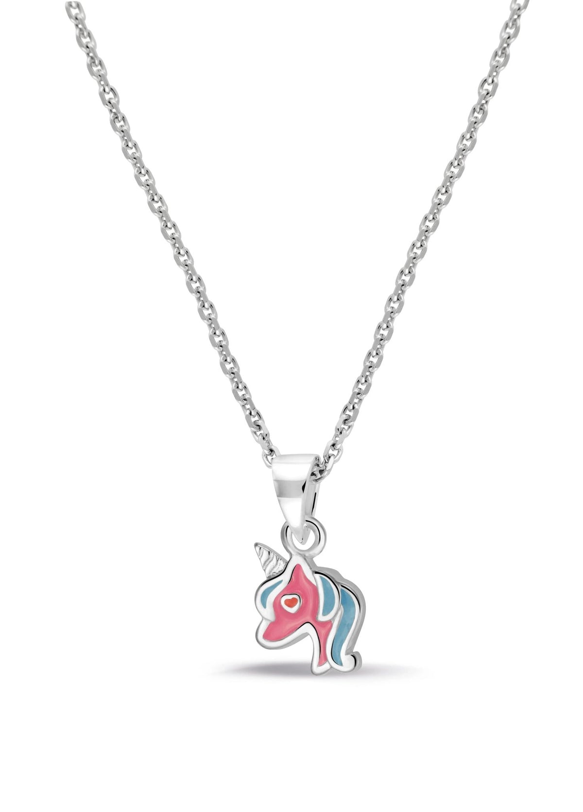 Ketting Eenhoorn Roze Zilver 925 Sieraad - Sannes Sieraden