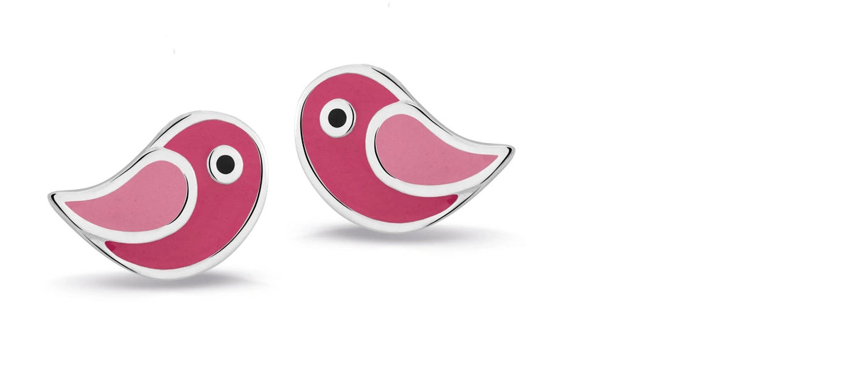 Oorknopjes vogeltje - Sannes Sieraden