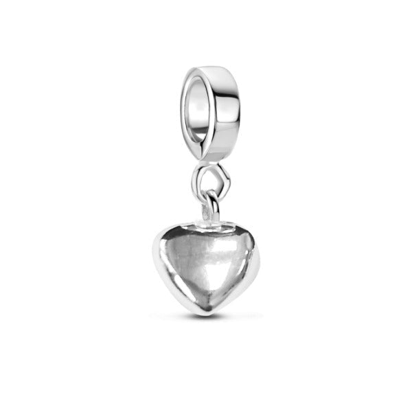 Rosa Di Luca Zilver Bedel Hanger Hartje Pas Pandora - Sannes Sieraden