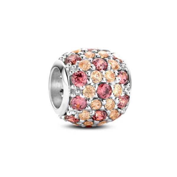 Rosa Di Luca Zilver Bedel Met Zirkonia Champagne Toermalijn - Sannes Sieraden