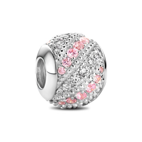Rosa Di Luca Zilver Bedel Zirkonia Rose Paars Pandora - Sannes Sieraden