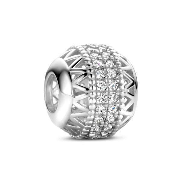 Rosa Di Luca Zilver Bedel Zirkonia Voor Pandora Armband - Sannes Sieraden