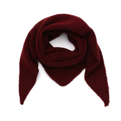 Wintersjaaltje Effen Bordeaux Met Wol en Viscose Zachte Draagcomfort Lange Pasvorm 40x110 cm - Sannes Sieraden