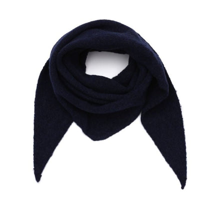 Wintersjaaltje Effen Donkerblauw Met Wol En Viscose Materiaal 20 Procent Wol 80 Procent Viscose 40x110 Cm - Sannes Sieraden