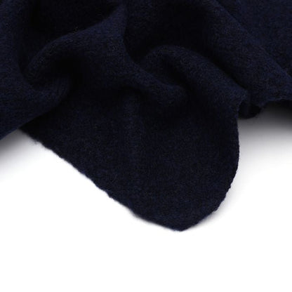 Wintersjaaltje Effen Donkerblauw Met Wol En Viscose Materiaal 20 Procent Wol 80 Procent Viscose 40x110 Cm - Sannes Sieraden